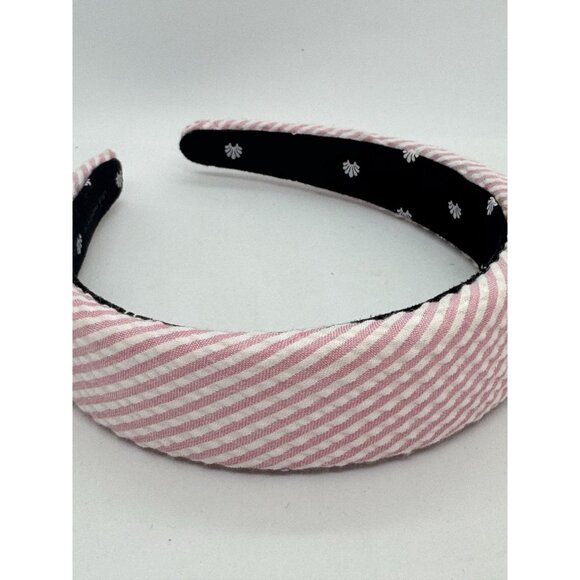 Lele Sadoughi Seersucker Alice  Women’s Headband + Dust Bag -Pink main image 7